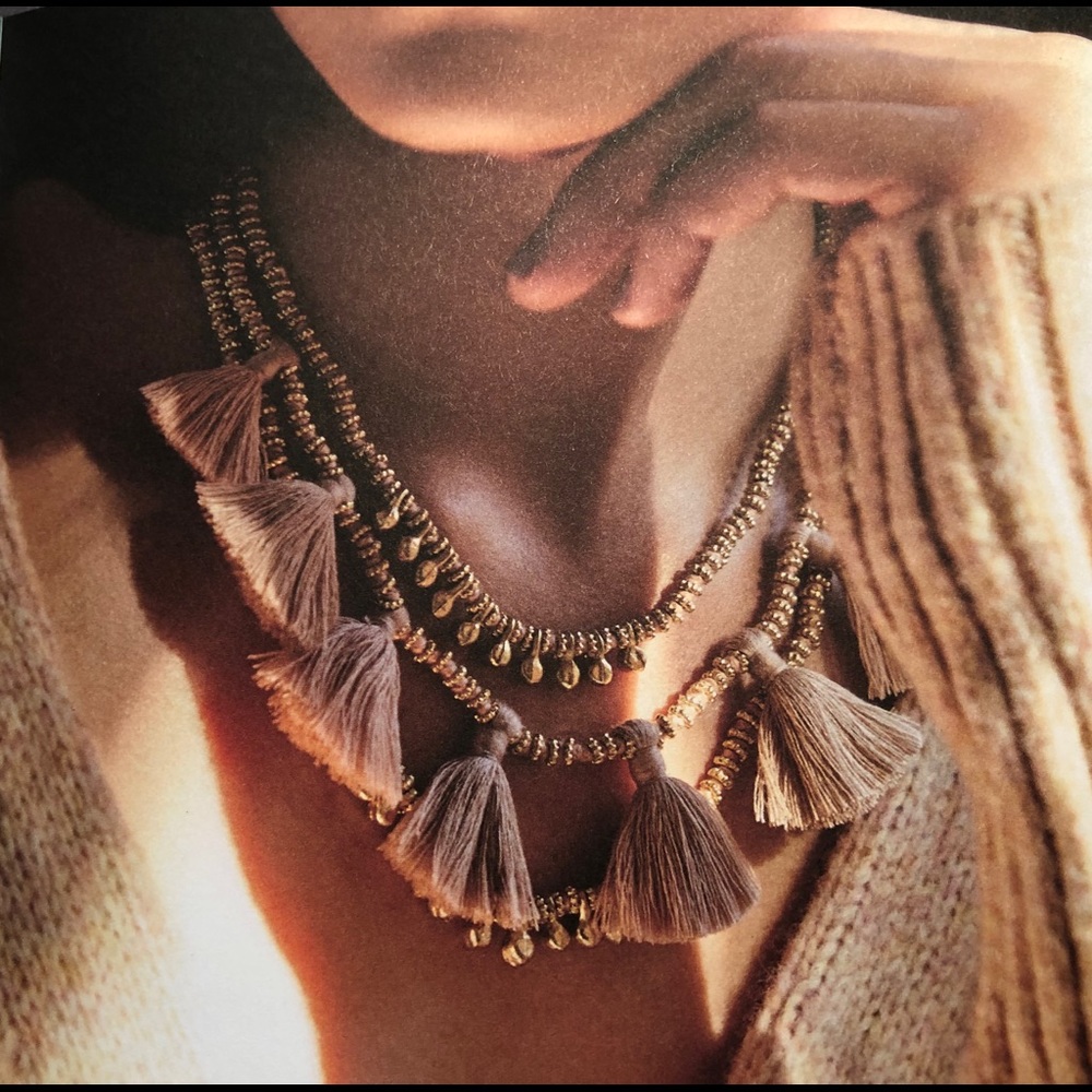Bluma Project Luna Necklace in Sand NWT